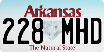 AR license plate 228MHD