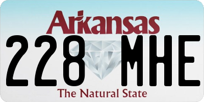 AR license plate 228MHE