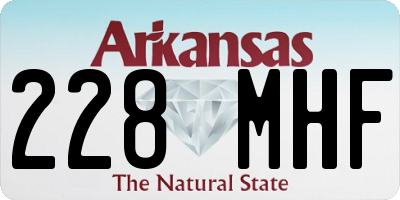 AR license plate 228MHF