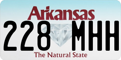 AR license plate 228MHH