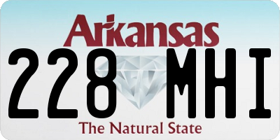 AR license plate 228MHI