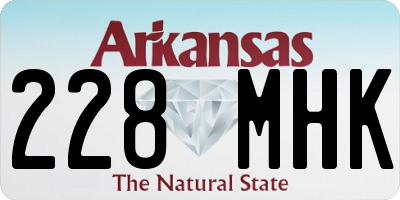 AR license plate 228MHK