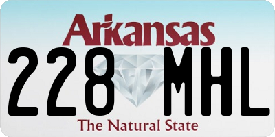 AR license plate 228MHL