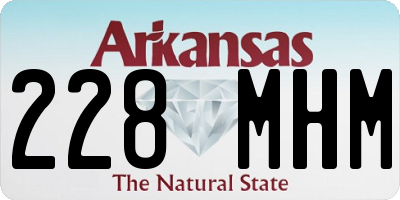 AR license plate 228MHM