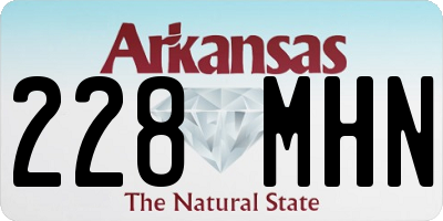 AR license plate 228MHN