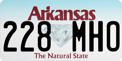 AR license plate 228MHO