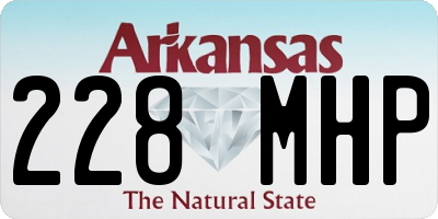 AR license plate 228MHP