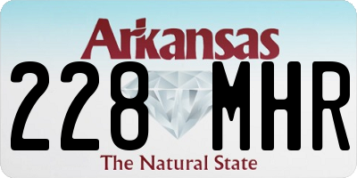AR license plate 228MHR