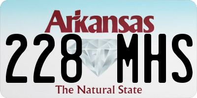 AR license plate 228MHS