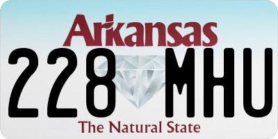 AR license plate 228MHU