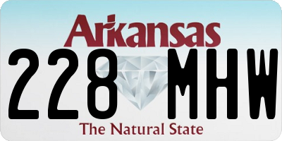 AR license plate 228MHW