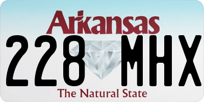 AR license plate 228MHX