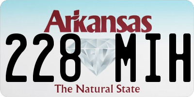 AR license plate 228MIH