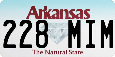 AR license plate 228MIM