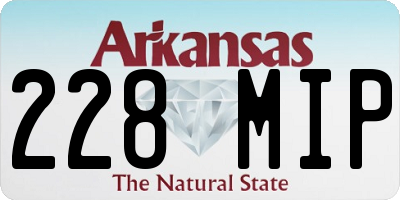 AR license plate 228MIP