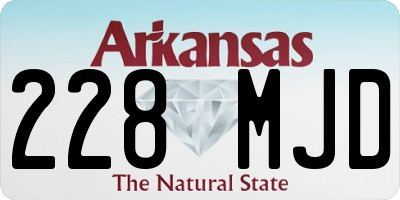 AR license plate 228MJD