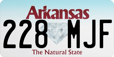 AR license plate 228MJF