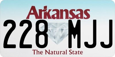 AR license plate 228MJJ