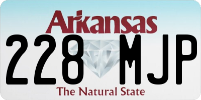 AR license plate 228MJP