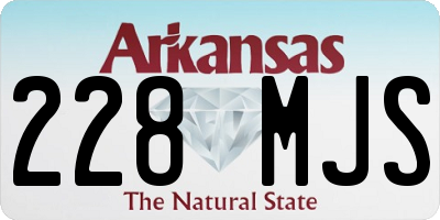 AR license plate 228MJS