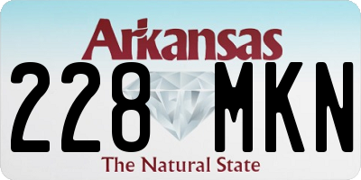 AR license plate 228MKN