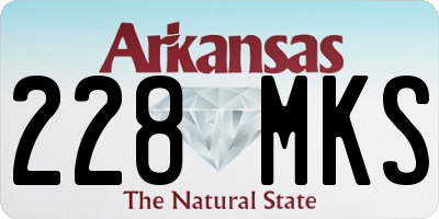 AR license plate 228MKS
