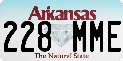 AR license plate 228MME