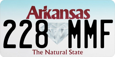 AR license plate 228MMF