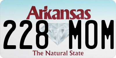 AR license plate 228MOM