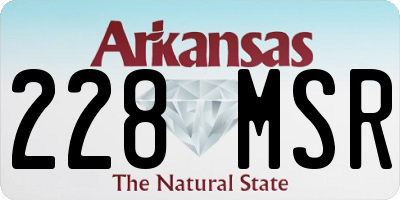 AR license plate 228MSR