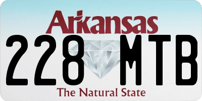 AR license plate 228MTB