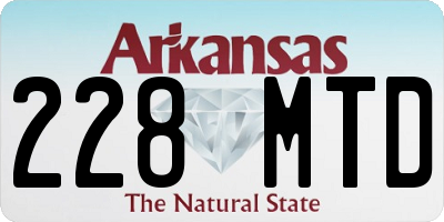 AR license plate 228MTD