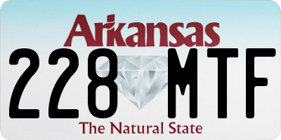 AR license plate 228MTF