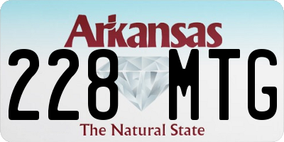 AR license plate 228MTG