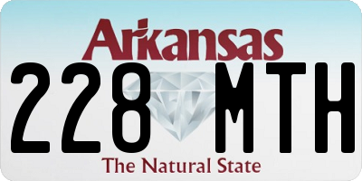 AR license plate 228MTH