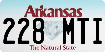 AR license plate 228MTI