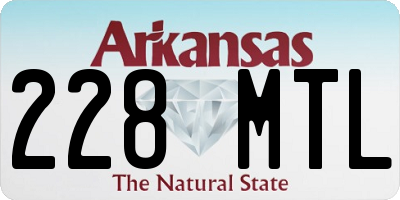 AR license plate 228MTL