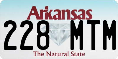 AR license plate 228MTM