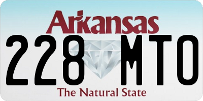 AR license plate 228MTO