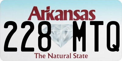 AR license plate 228MTQ