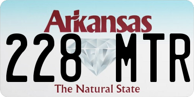 AR license plate 228MTR