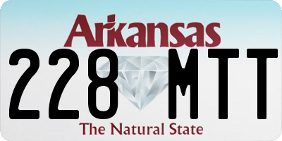 AR license plate 228MTT