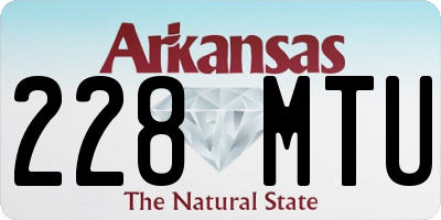 AR license plate 228MTU