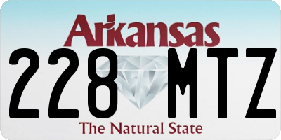 AR license plate 228MTZ