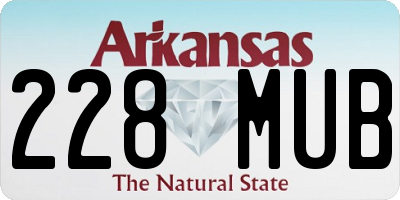 AR license plate 228MUB