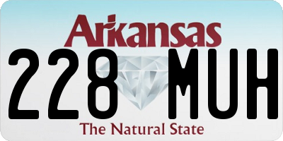 AR license plate 228MUH
