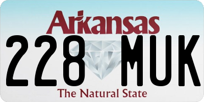 AR license plate 228MUK