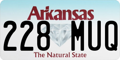 AR license plate 228MUQ