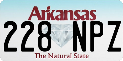 AR license plate 228NPZ