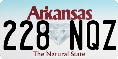AR license plate 228NQZ